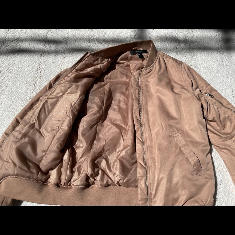 Nude Bomber Jacket - Picture 2 of 6